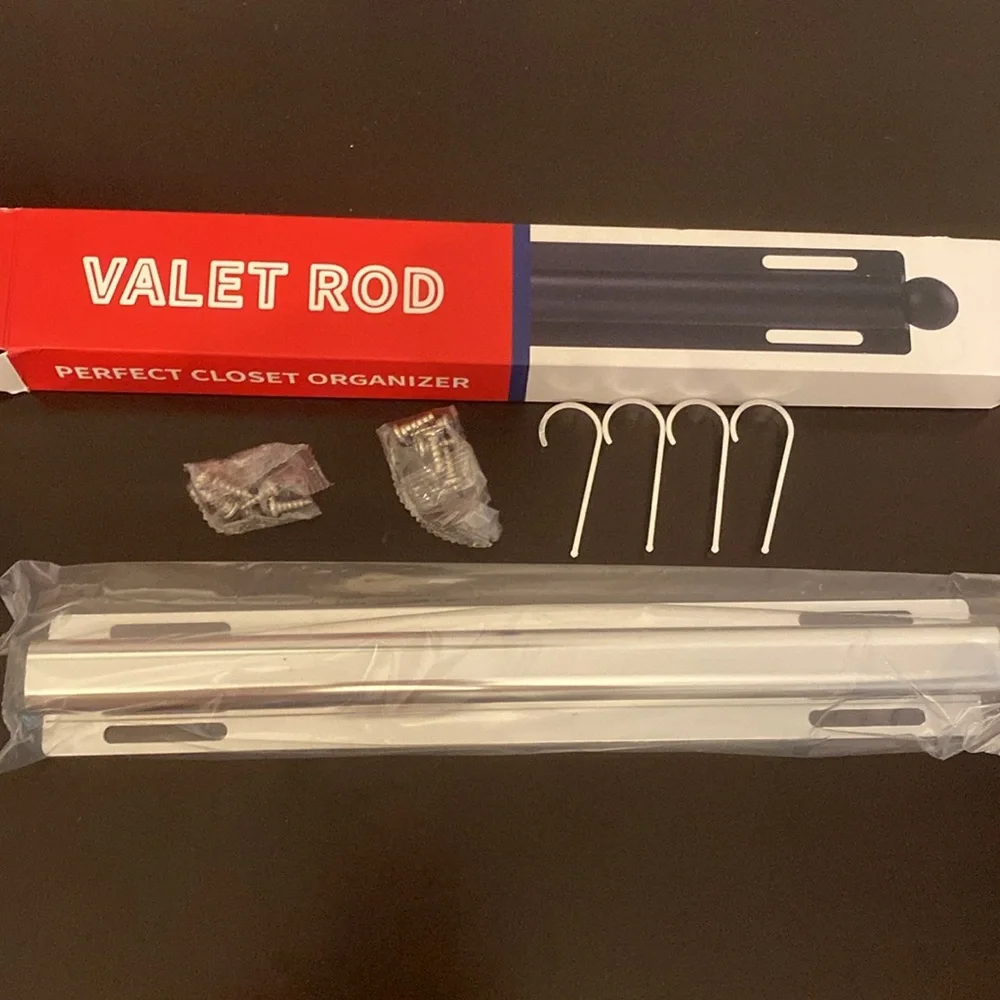 NIB BaiNong 12 inch Valet Rod for Clothes Hanger Closet Organization and Storage